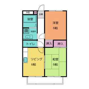 ギャザ滝の水【1階】の間取り