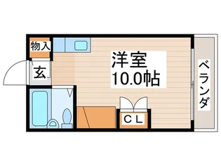 コ-ポベルA【1階】の間取り