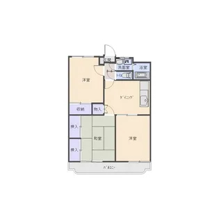 石川勉マンション【2階】の間取り