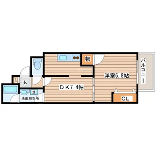 グレース仙台南【6階】の間取り