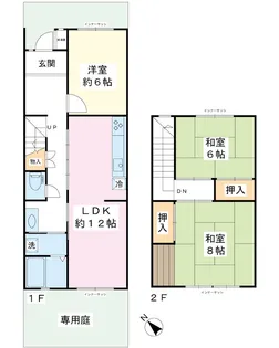 入船中央エステート36号棟の間取り