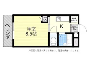 ユニコーポ佐野【4階】の間取り