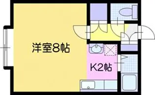 コーポTomy【1階】の間取り