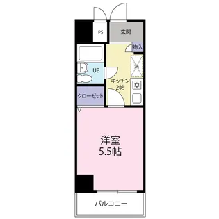 ダイアパレス浦和県庁北【2階】の間取り