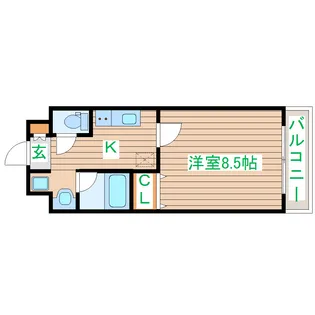 ボヌールI【3階】の間取り