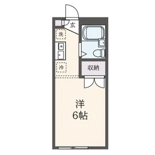 アドバンス京王堀之内【1階】の間取り