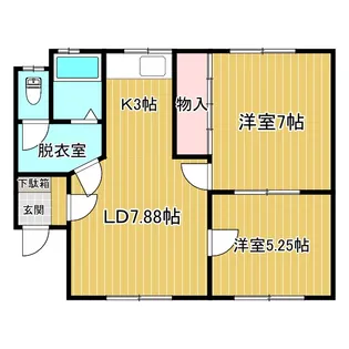 コーポ22条【1階】の間取り
