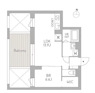 GranDuo経堂19【2階】の間取り