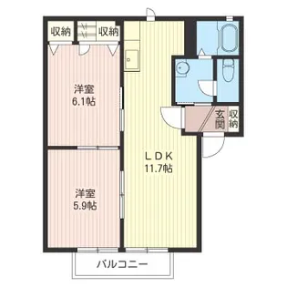 リンドバーグ【2階】の間取り