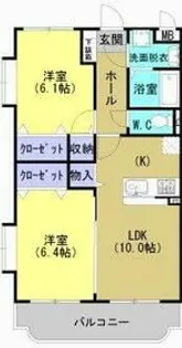 ユーミーマーベラス【4階】の間取り