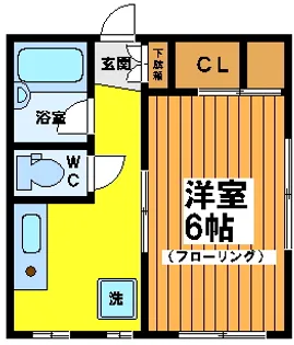 ラポール和泉【1階】の間取り