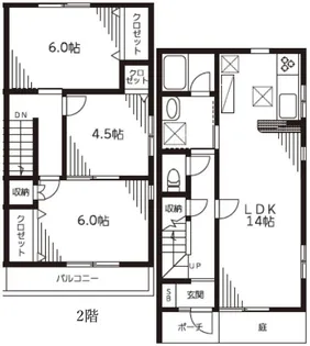 神奈川県横浜市都筑区荏田東2【一戸建】の間取り