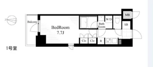 ラティエラ大島【6階】の間取り