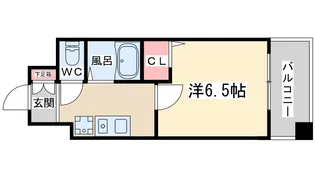 ホープシティ天神橋【13階】の間取り