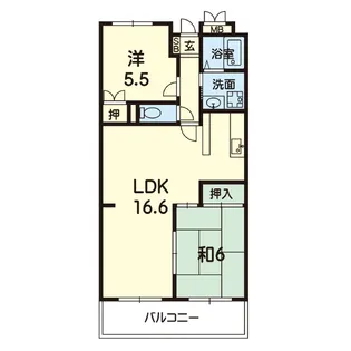 サンハイツ武蔵ヶ丘【3階】の間取り