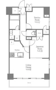 アプレシティ両国【4階】の間取り