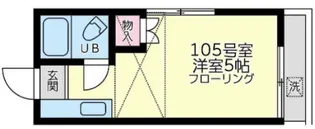 マリンハイツ【1階】の間取り