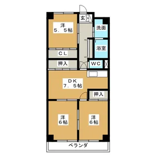 Century21【3階】の間取り