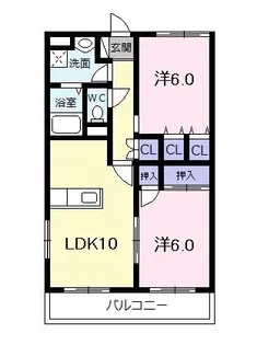 エスポワールM【3階】の間取り