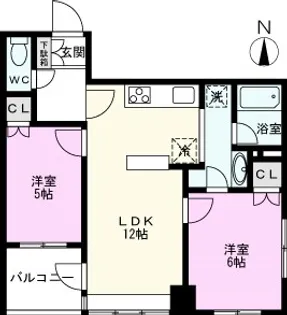 アピス日暮里【5階】の間取り
