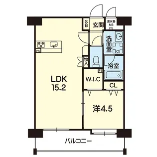 グランフィーネ水前寺【7階】の間取り