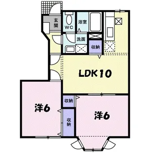 兵庫県神戸市北区有野町二郎【アパート】の間取り