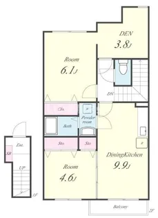 クレベール【2階】の間取り
