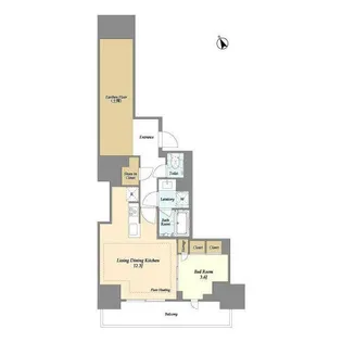 東京都荒川区西日暮里2【マンション】の間取り