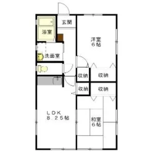 メゾンエスポワール【1階】の間取り