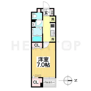 愛知県名古屋市瑞穂区下坂町2【マンション】の間取り