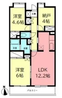 神奈川県厚木市岡田4【マンション】の間取り