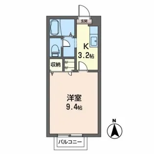 ライフ新小路【2階】の間取り