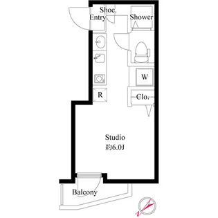 セレブラーレ町屋【1階】の間取り