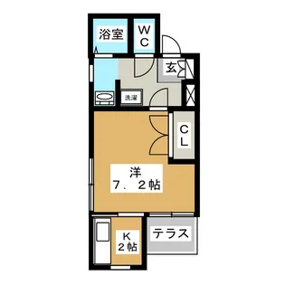 ヴィアルCity富沢【1階】の間取り