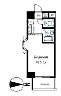 スカイコート駒場東大前【1階】の間取り