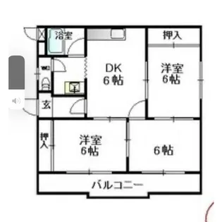 明光ハイツ【1階】の間取り