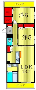 東京都江戸川区大杉2【マンション】の間取り