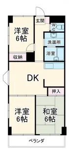 ホワイトハウス【3階】の間取り