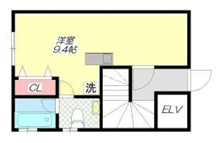 パラディーソ広尾【1階】の間取り