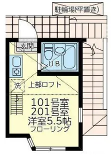 ユナイト境之谷プリンアラモード【1階】の間取り