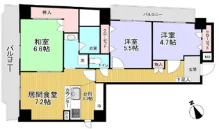 東京都台東区松が谷4【マンション】の間取り