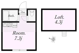 ユナイト三春ジョーウエスティン【1階】の間取り