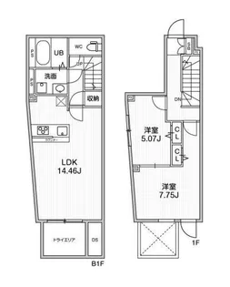 ALTERNA早稲田の間取り