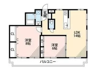グリーンコート【2階】の間取り