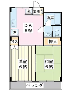スカイマンション【3階】の間取り