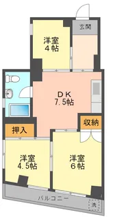 東京都江戸川区西小岩5【マンション】の間取り