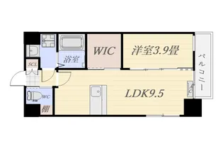 la bellezza 城西【6階】の間取り