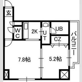 ISグランデ札幌【5階】の間取り
