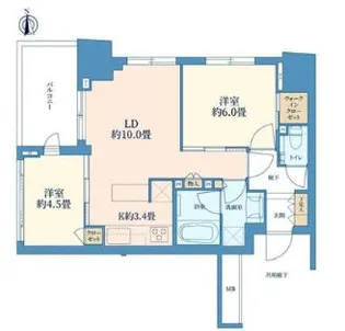 シティハウス浅草橋【14階】の間取り