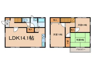 東京都小金井市本町3【一戸建】の間取り